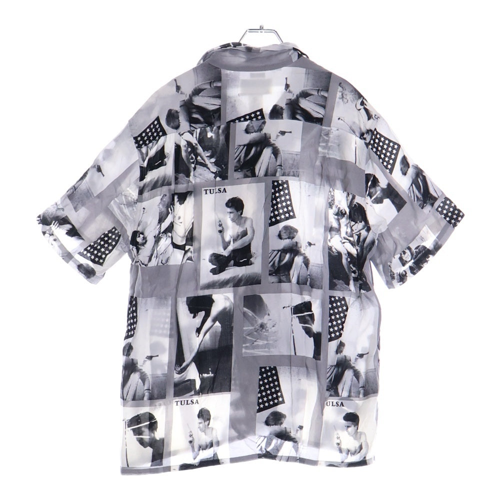 WACKO MARIA(ワコマリア) 21SS LARRY CLARK TULSA HAWAIIAN SHIRT S/S ラリークラーク 開襟シャツ 半袖シャツ グレー/ホワイト