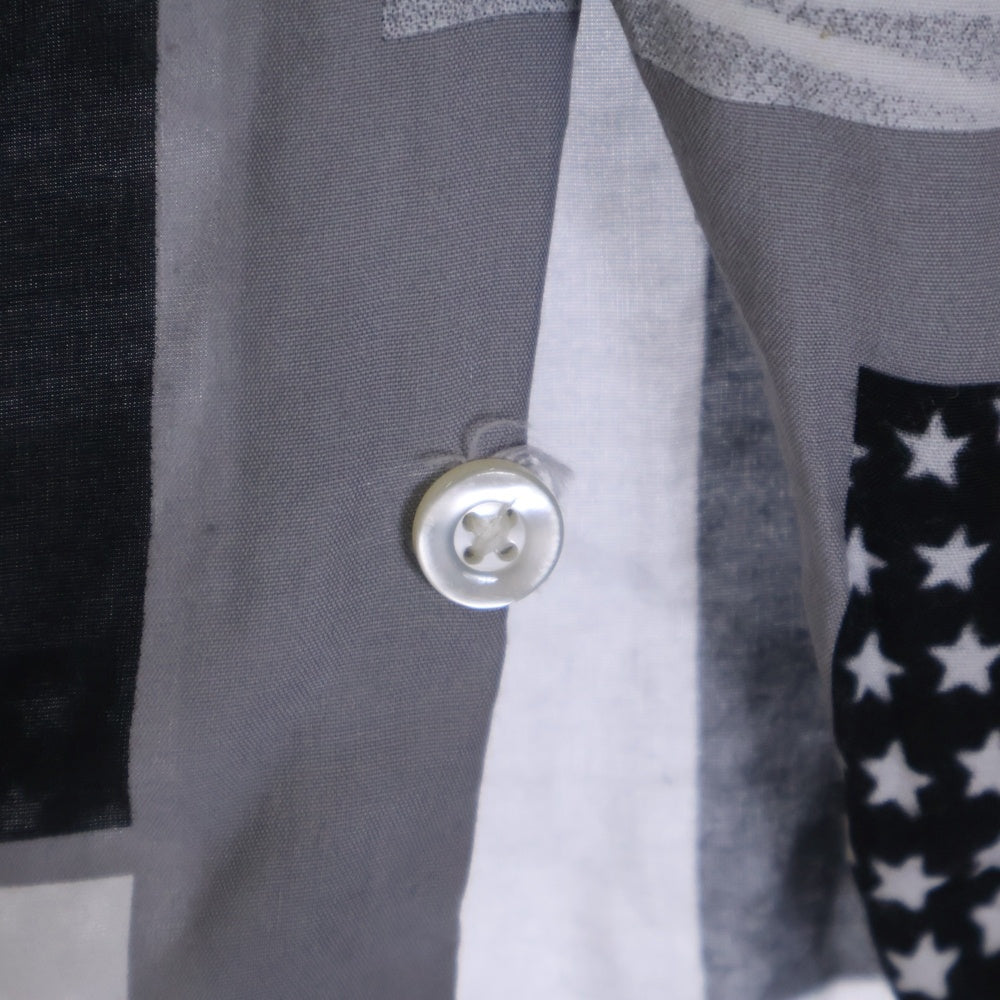 WACKO MARIA(ワコマリア) 21SS LARRY CLARK TULSA HAWAIIAN SHIRT S/S ラリークラーク 開襟シャツ 半袖シャツ グレー/ホワイト