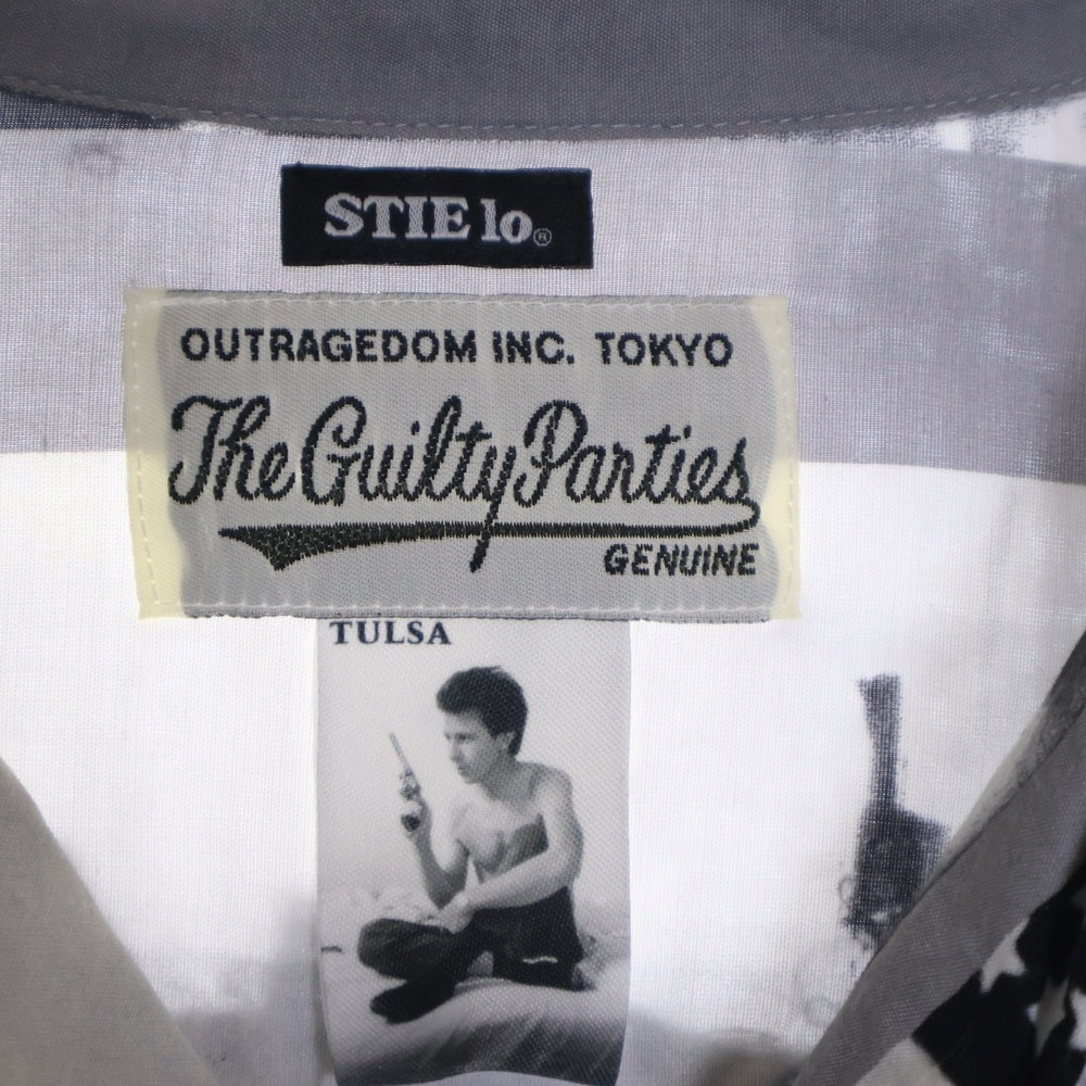 WACKO MARIA(ワコマリア) 21SS LARRY CLARK TULSA HAWAIIAN SHIRT S/S ラリークラーク 開襟シャツ 半袖シャツ グレー/ホワイト