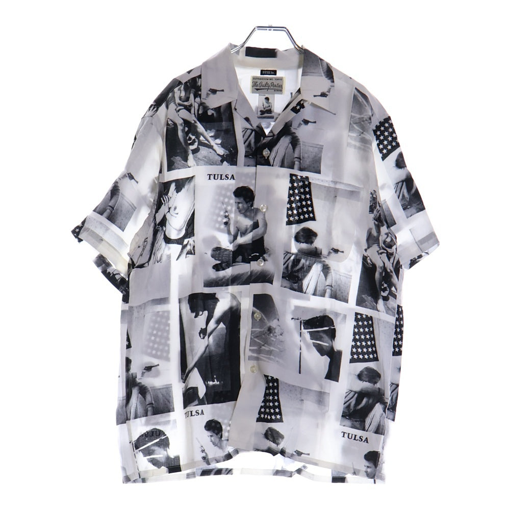 WACKO MARIA(ワコマリア) 21SS LARRY CLARK TULSA HAWAIIAN SHIRT S/S ラリークラーク 開襟シャツ 半袖シャツ ホワイト/グレー