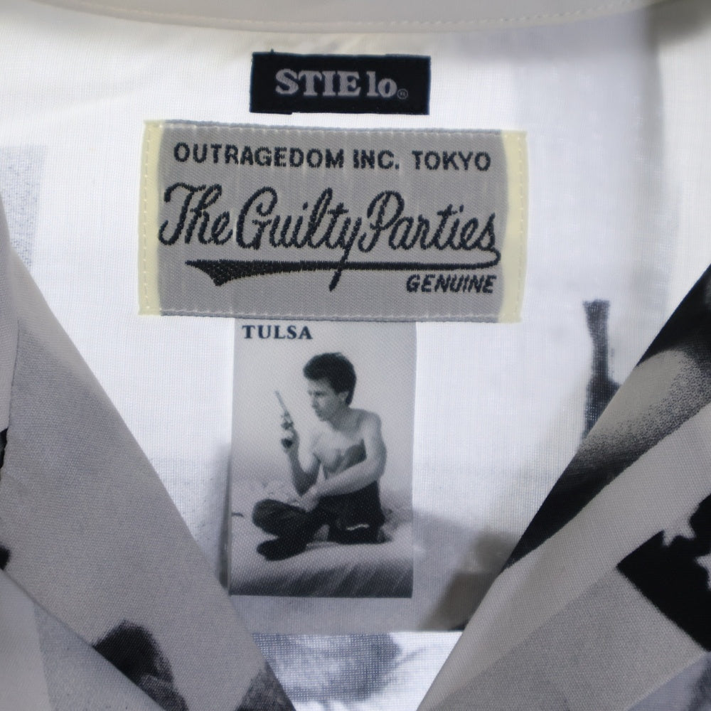 WACKO MARIA(ワコマリア) 21SS LARRY CLARK TULSA HAWAIIAN SHIRT S/S ラリークラーク 開襟シャツ 半袖シャツ ホワイト/グレー