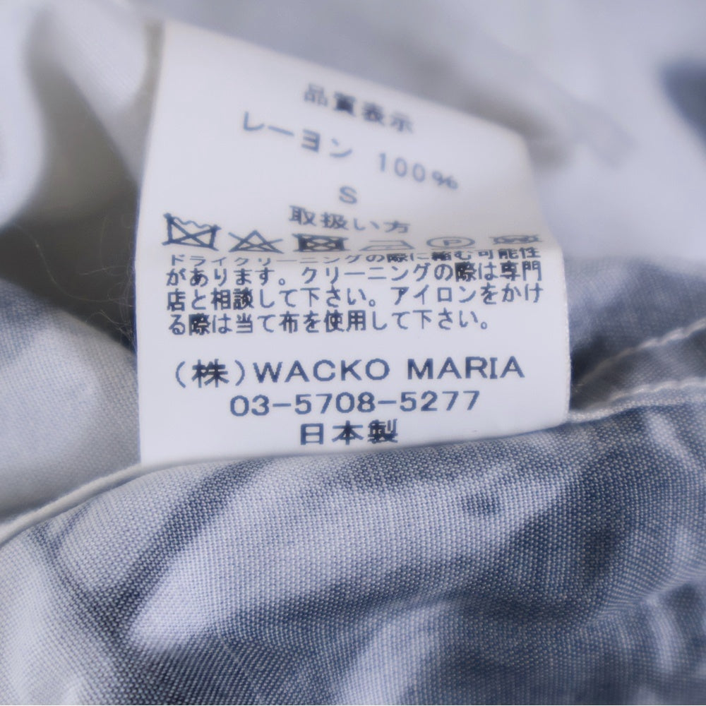 WACKO MARIA(ワコマリア) 21SS LARRY CLARK TULSA HAWAIIAN SHIRT S/S ラリークラーク 開襟シャツ 半袖シャツ ホワイト/グレー