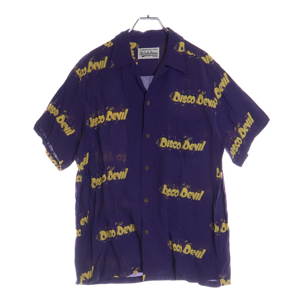 WACKO MARIA(ワコマリア) DISCO DEVIL HAWAIIAN SHIRT S/S ディスコデビルプリント 開襟シャツ 半袖シャツ パープル