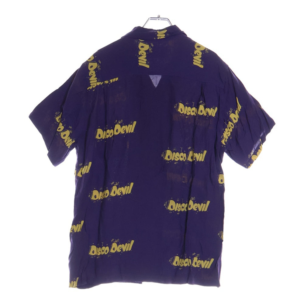 WACKO MARIA(ワコマリア) DISCO DEVIL HAWAIIAN SHIRT S/S ディスコデビルプリント 開襟シャツ 半袖シャツ パープル
