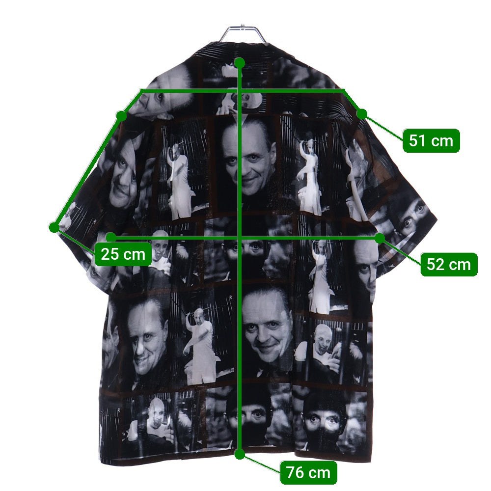 WACKO MARIA(ワコマリア) 21SS THE SILENCE OF THE LAMBS HAWAIIAN SHIRT S/S 羊たちの沈黙 開襟シャツ 半袖シャツ ブラウン/ブラック