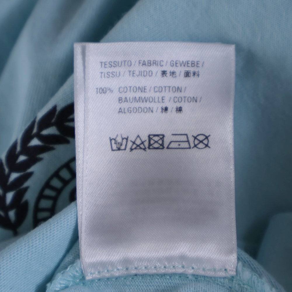 BALENCIAGA(バレンシアガ) パリスロゴプリント半袖Tシャツ カットソー 94599 TGV60 ブルー レディース
