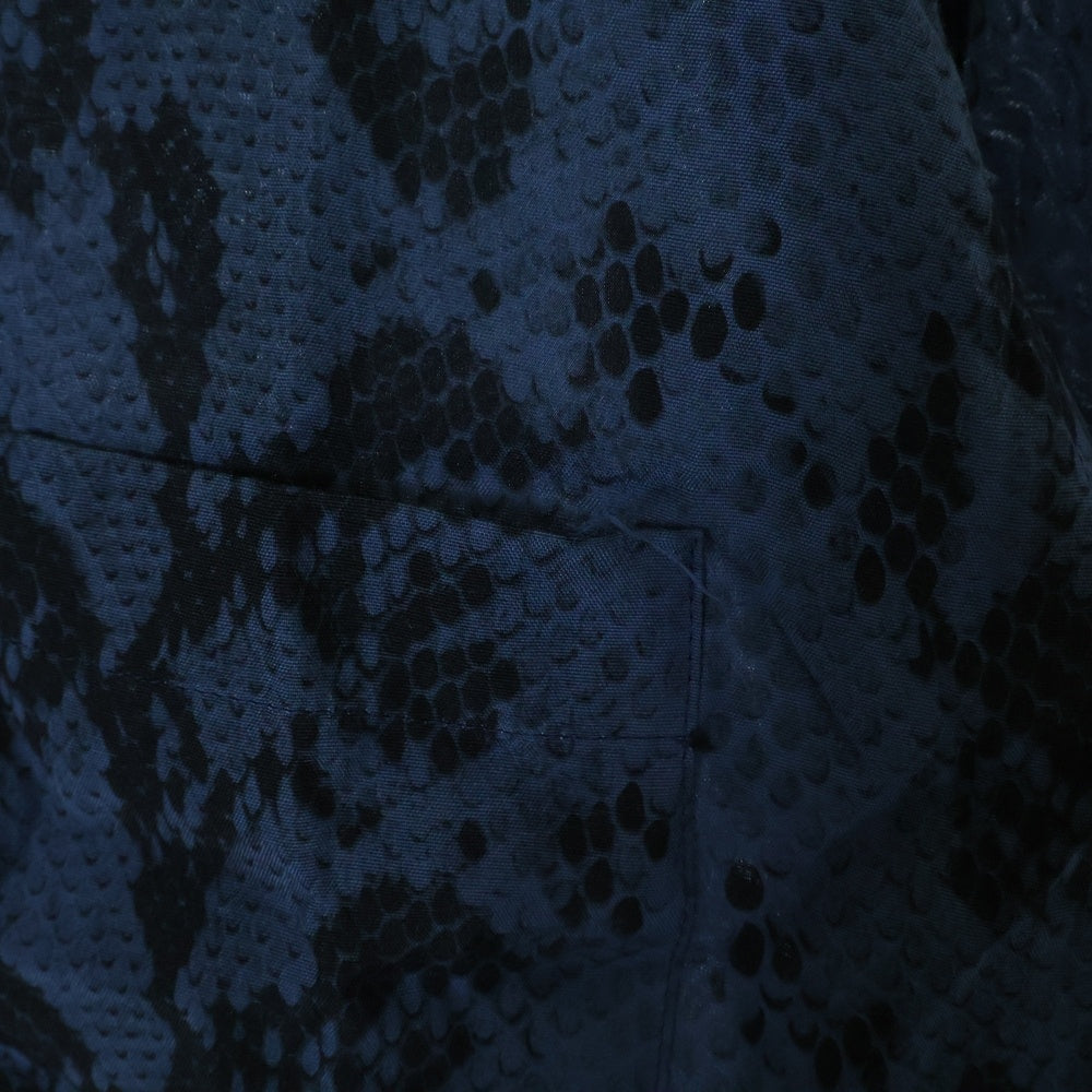 WACKO MARIA(ワコマリア) PYTHON HAWAIIAN SHIRT S/S パイソンプリント 開襟シャツ 半袖シャツ ネイビー