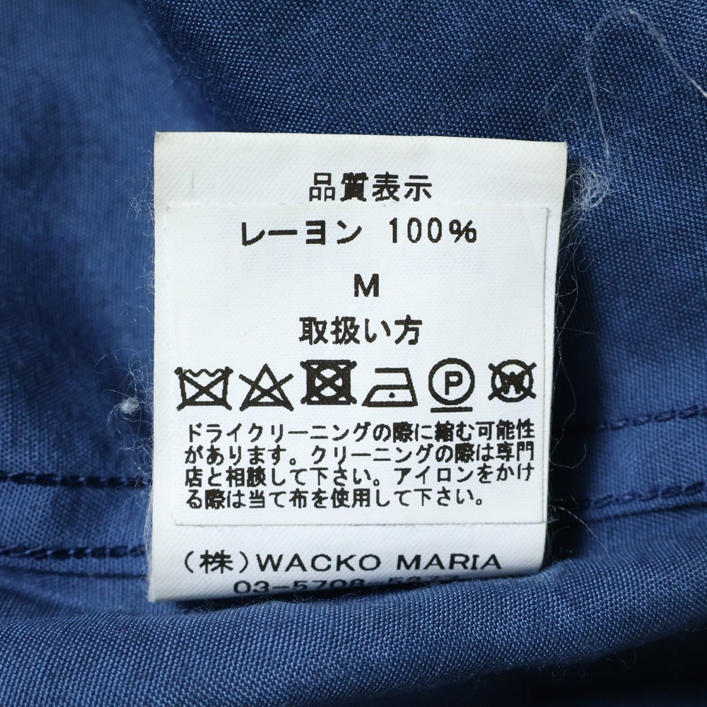 WACKO MARIA(ワコマリア) PYTHON HAWAIIAN SHIRT S/S パイソンプリント 開襟シャツ 半袖シャツ ネイビー