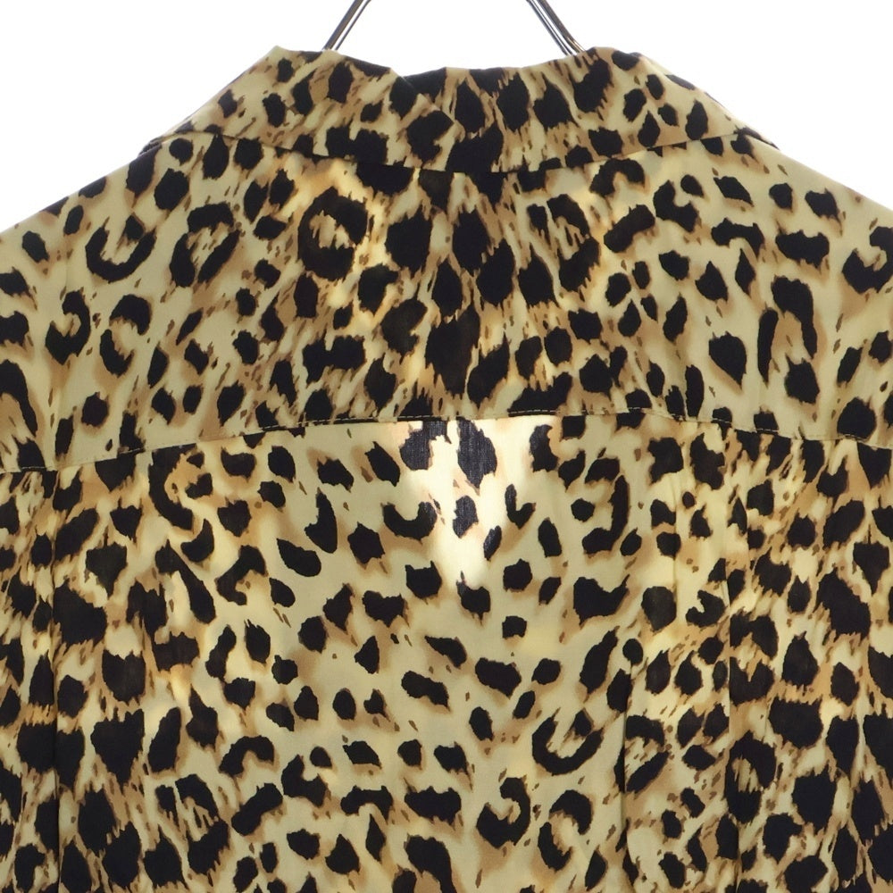 WACKO MARIA(ワコマリア) × Carhartt Leopard HAWAIIAN SHIRT L/S カーハート レオパード柄 開襟シャツ 長袖シャツ イエロー/ブラック