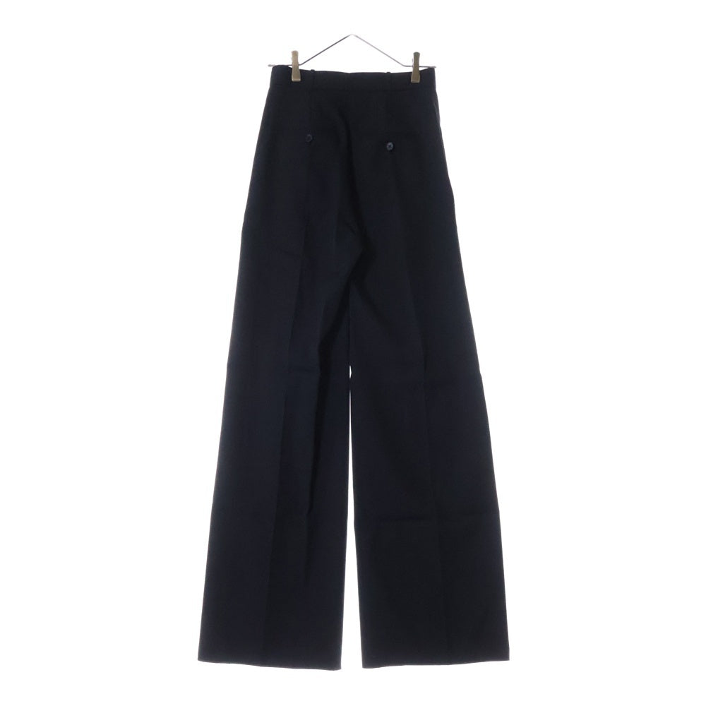 BURBERRYS(バーバリーズ) Stonewood silk band black wool pants 4072901 サイドシルクライン ロングパンツ ブラック