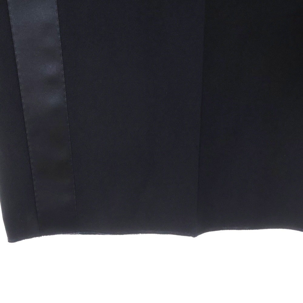 BURBERRYS(バーバリーズ) Stonewood silk band black wool pants 4072901 サイドシルクライン ロングパンツ ブラック