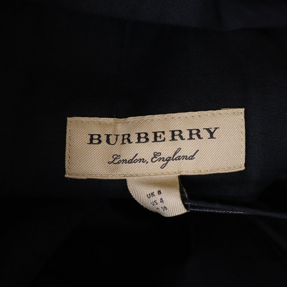 BURBERRYS(バーバリーズ) Stonewood silk band black wool pants 4072901 サイドシルクライン ロングパンツ ブラック