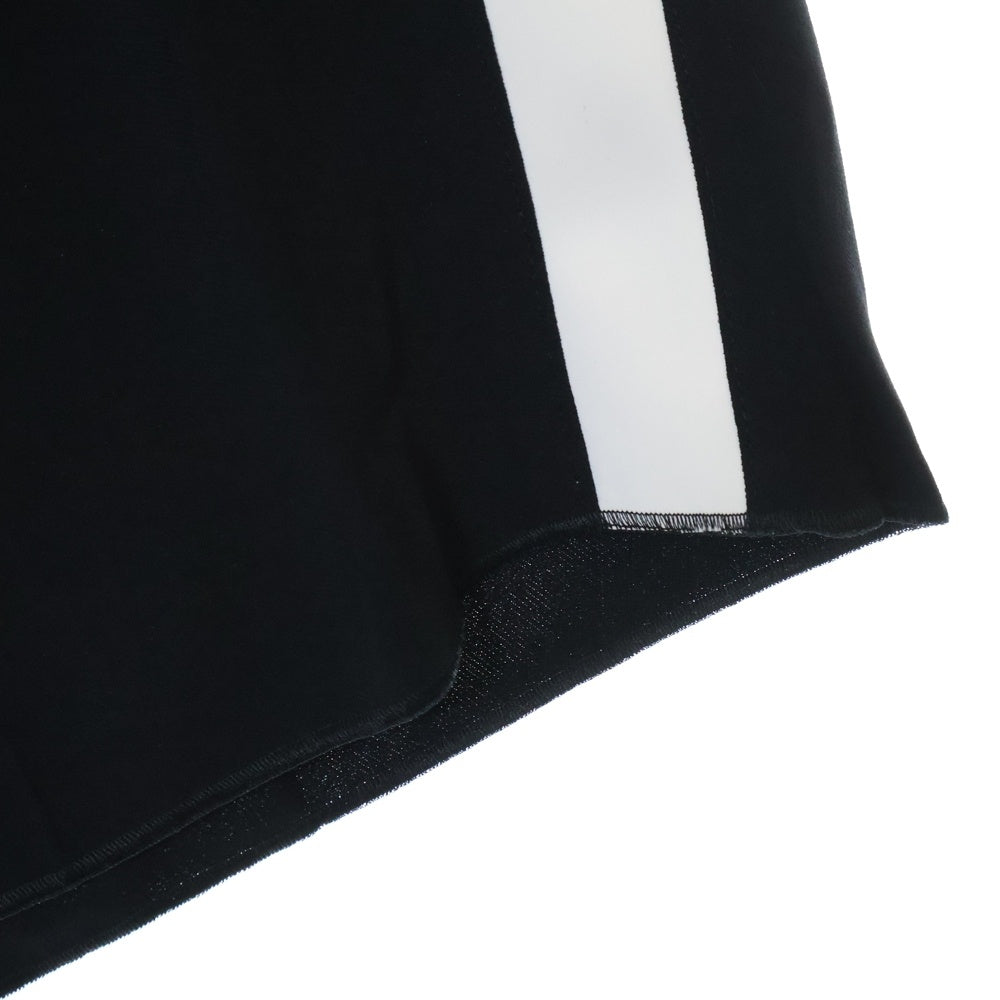 BURBERRYS(バーバリーズ) Stonewood silk band black wool pants 4073817 サイドシルクライン ロングパンツ ブラック/ホワイト