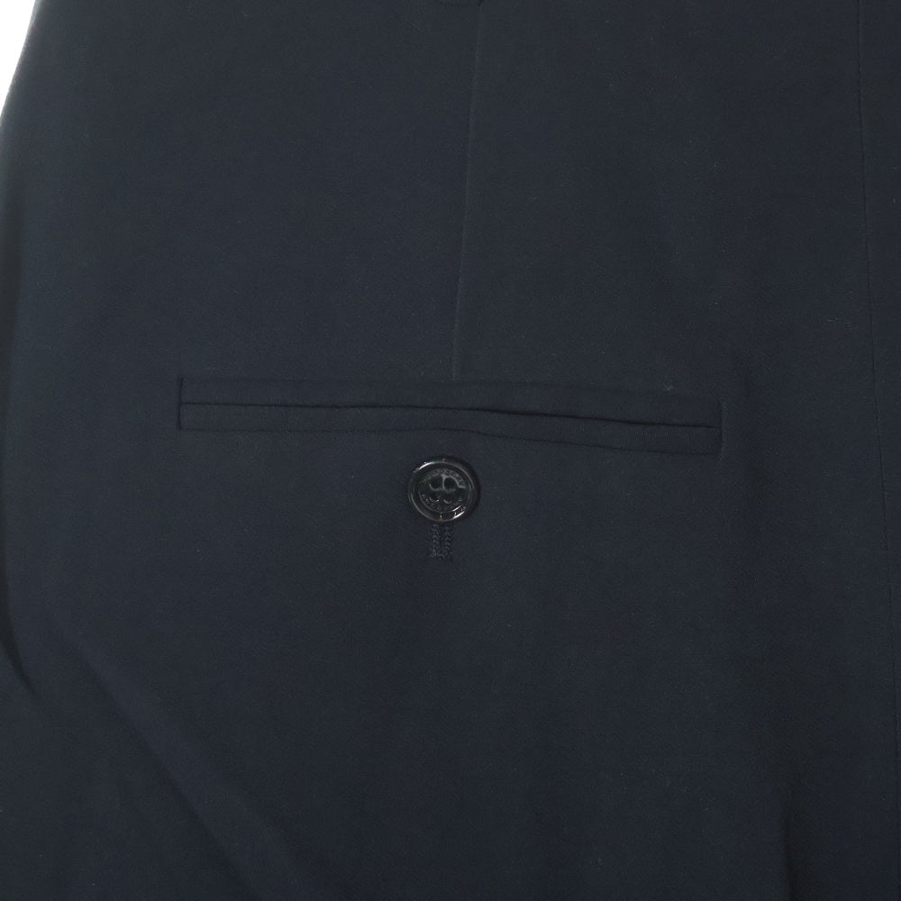 BURBERRYS(バーバリーズ) Stonewood silk band black wool pants 4073817 サイドシルクライン ロングパンツ ブラック/ホワイト
