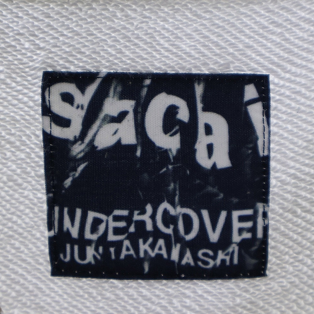Sacai(サカイ) 17SS × UNDERCOVER アンダーカバー ロゴグラフィックプリントスウェットトレーナー 7-03782/UCS9817-1 ホワイト