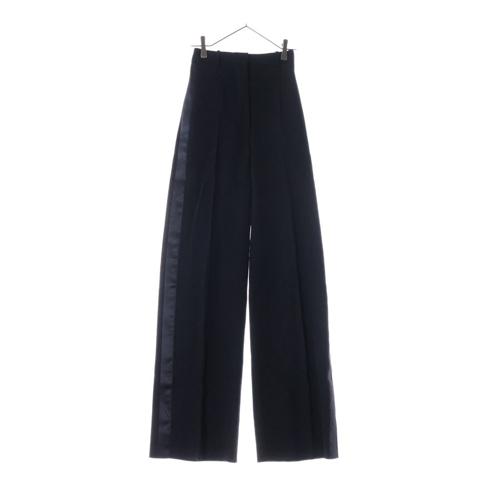 BURBERRYS(バーバリーズ) Stonewood silk band black wool pants 4072901 サイドシルクライン ロングパンツ ブラック