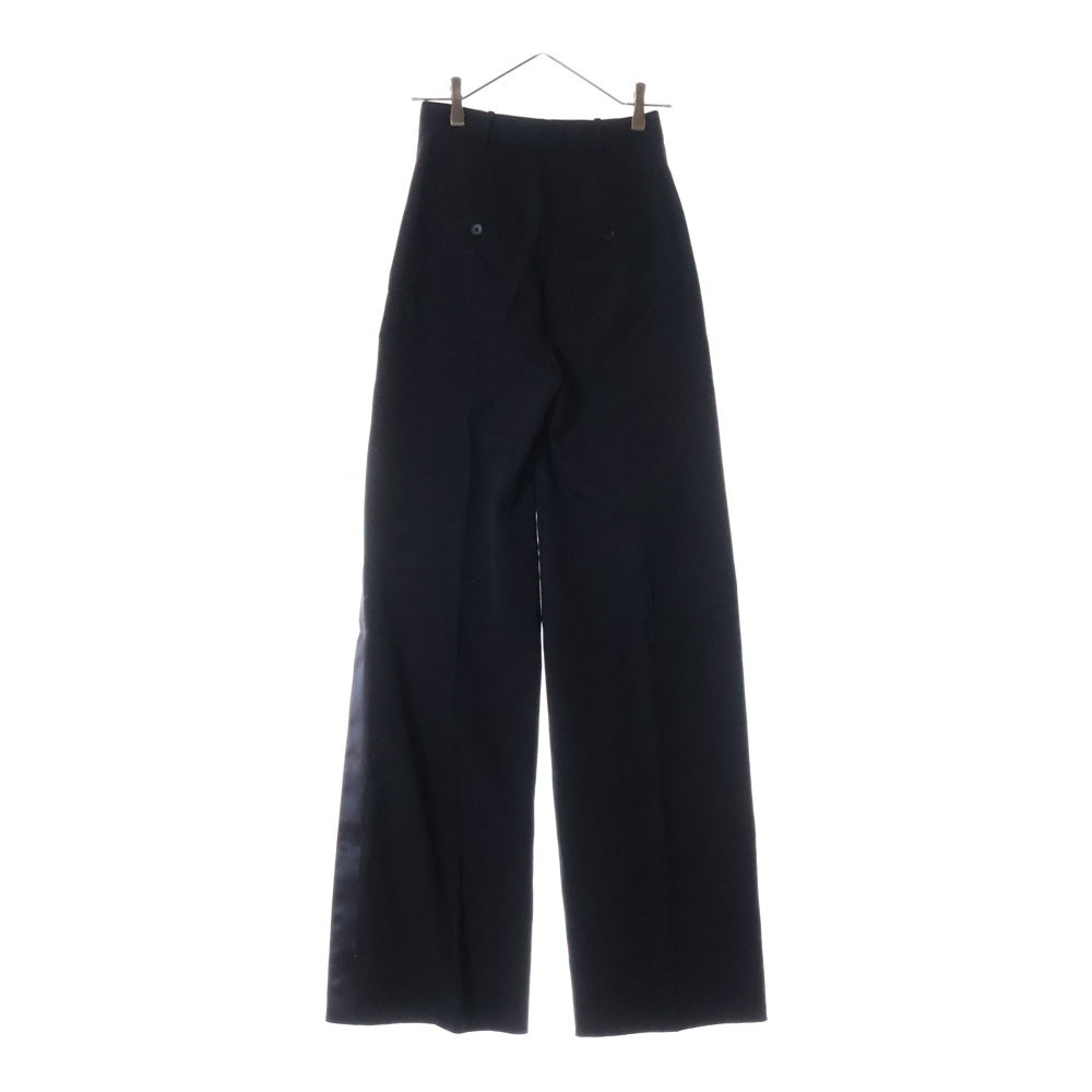 BURBERRYS(バーバリーズ) Stonewood silk band black wool pants 4072901 サイドシルクライン ロングパンツ ブラック