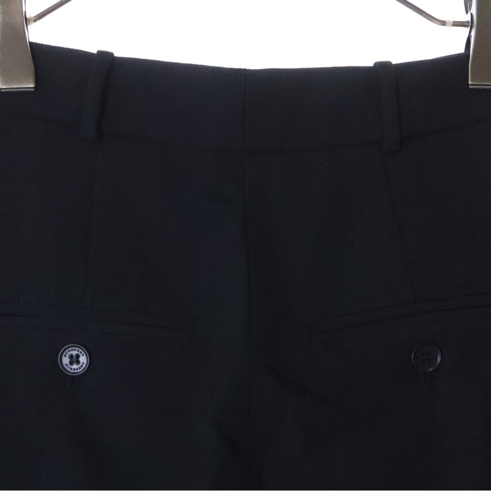 BURBERRYS(バーバリーズ) Stonewood silk band black wool pants 4072901 サイドシルクライン ロングパンツ ブラック