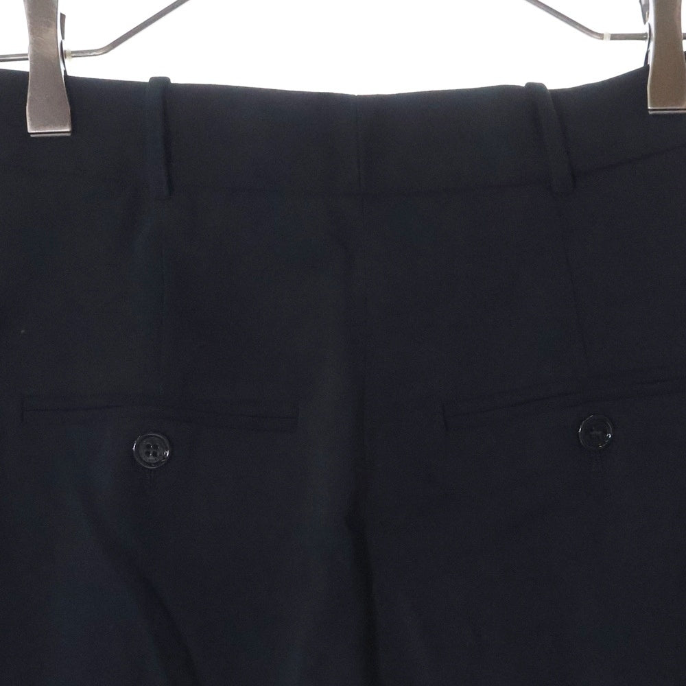 BURBERRYS(バーバリーズ) Stonewood silk band black wool pants 4073817 サイドシルクライン ロングパンツ ブラック/ホワイト