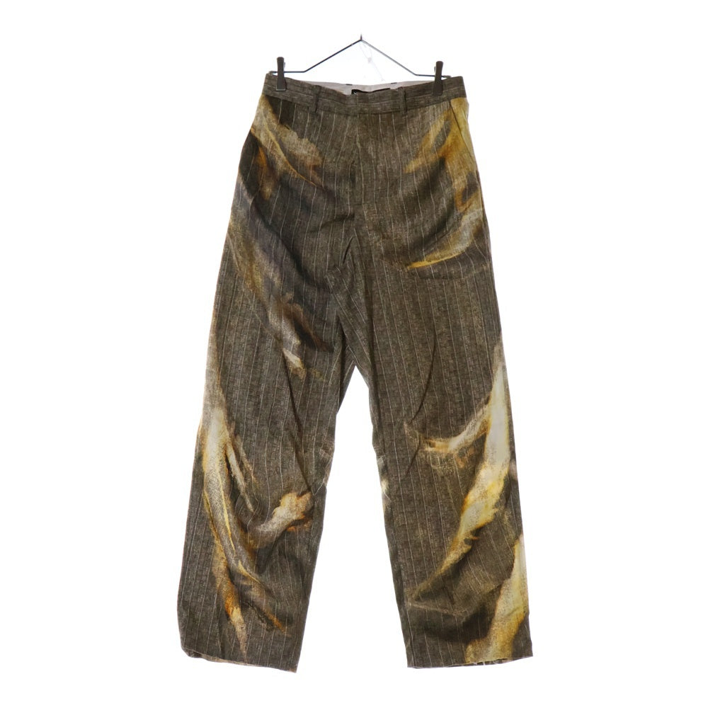 Y/PROJECT(ワイプロジェクト) 24SS トロンプルイユプリントトラウザーズスラックスパンツ 201PA002 ベージュ