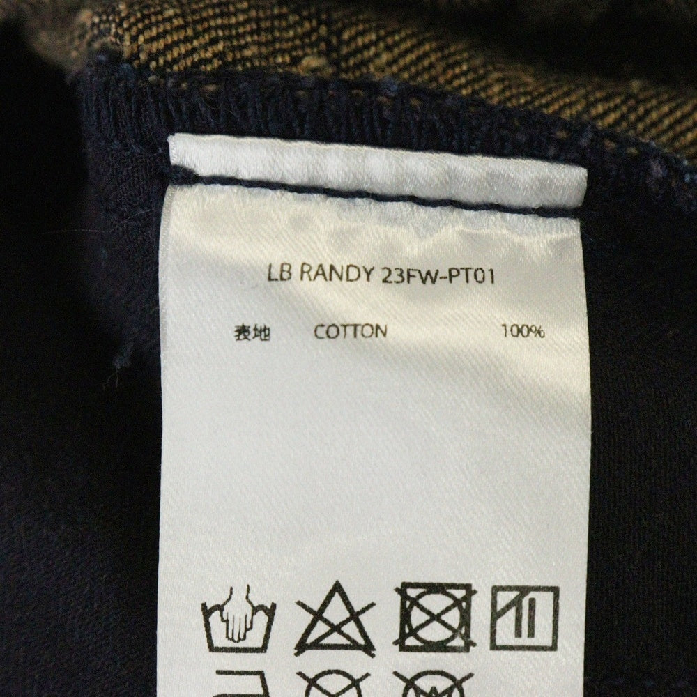 RANDY(ランディ) 23AW×Laid.B Sit W-hip pants レイドビー ダブルヒップツイードデニムパンツ 23FW-PT01 ネイビー