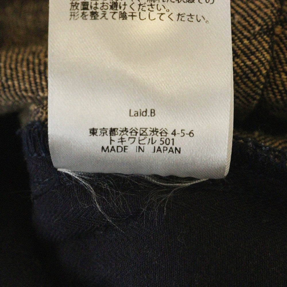 RANDY(ランディ) 23AW×Laid.B Sit W-hip pants レイドビー ダブルヒップツイードデニムパンツ 23FW-PT01 ネイビー