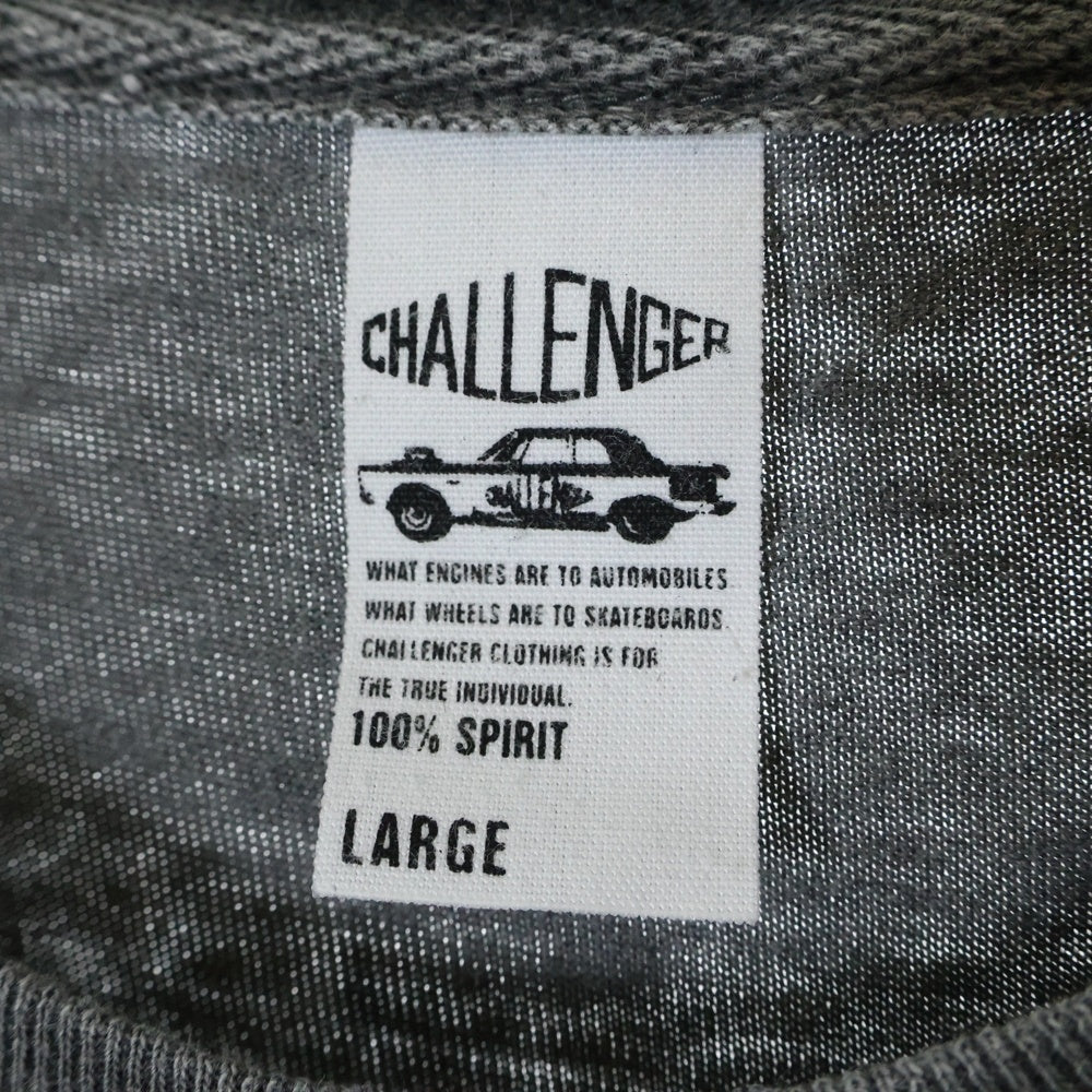 CHALLENGER(チャレンジャー) S/S BAT TEE プリントデザイン 半袖Tシャツ カットソー グレー