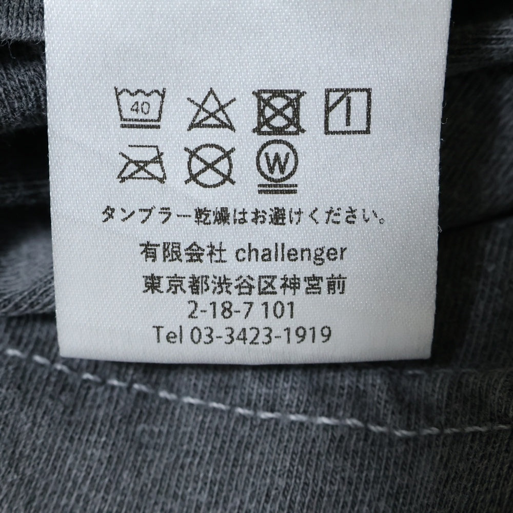 CHALLENGER(チャレンジャー) S/S BAT TEE プリントデザイン 半袖Tシャツ カットソー グレー