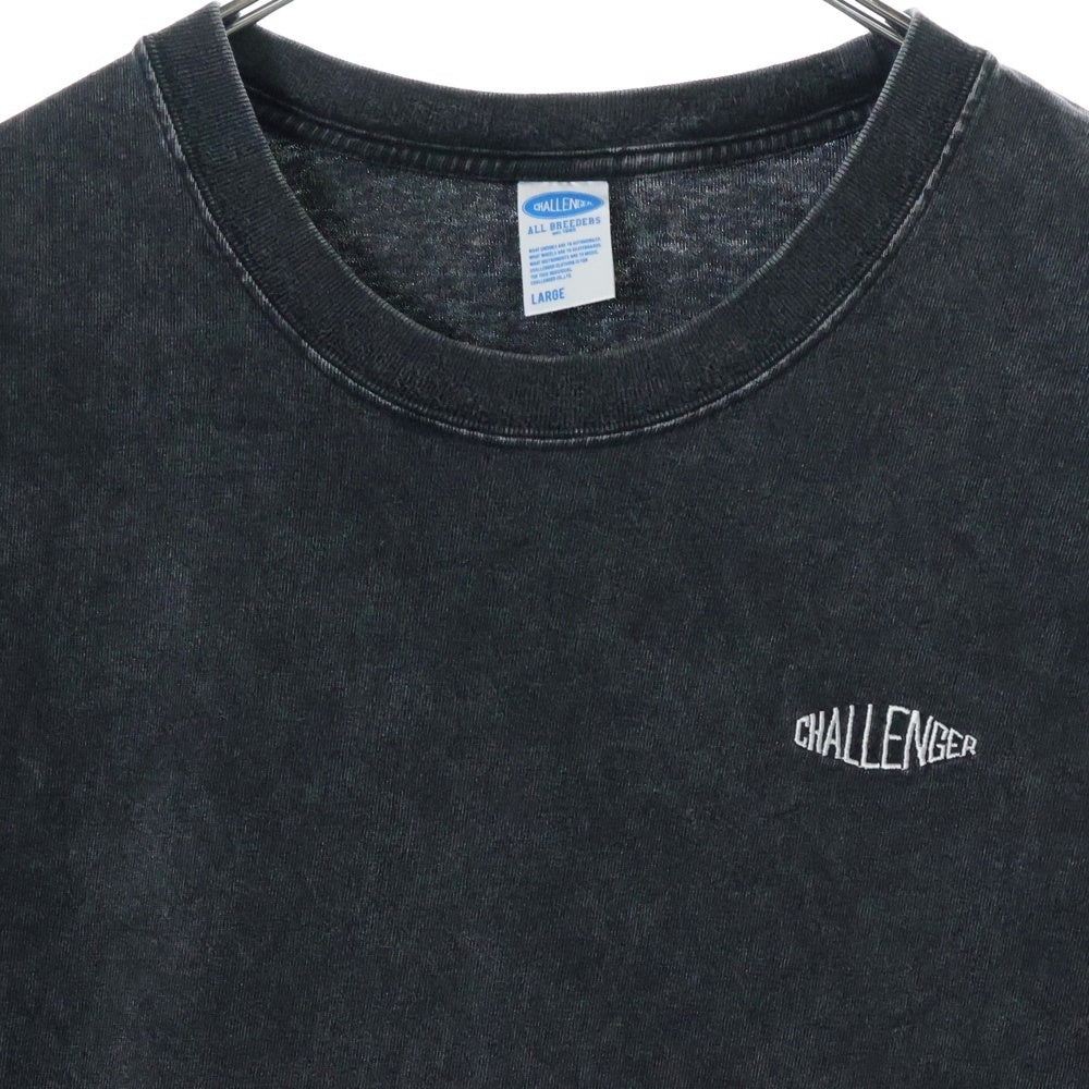 CHALLENGER(チャレンジャー) PIGMENT LOGO TEE ピグメントロゴ半袖Tシャツ カットソー グレー