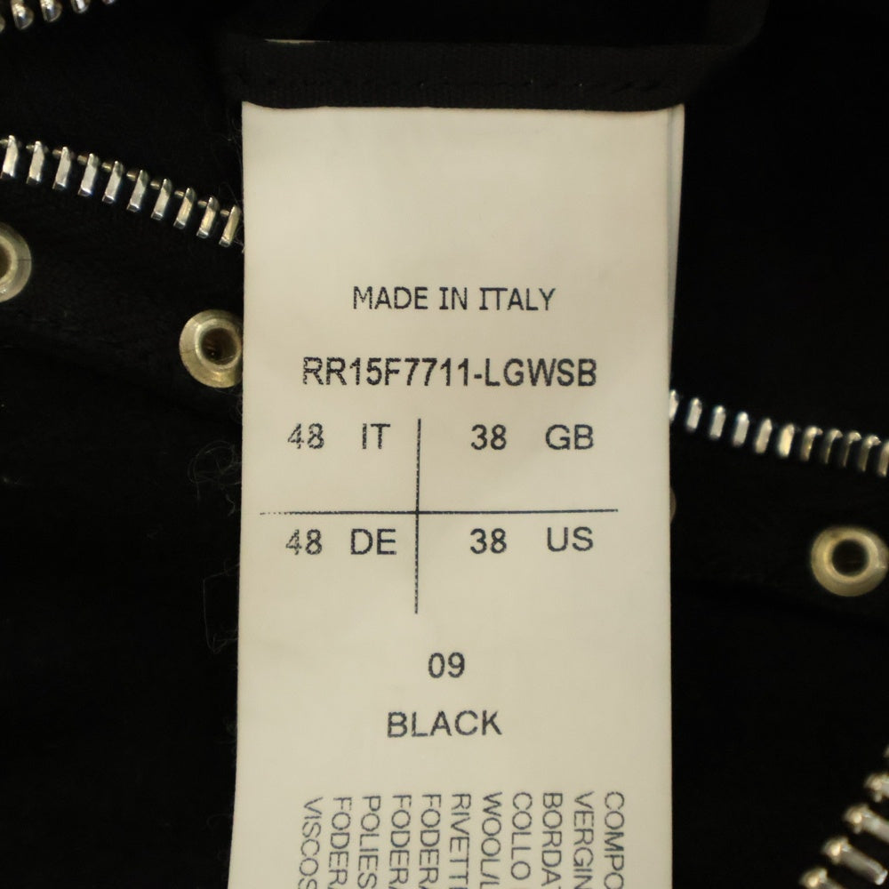 Rick Owens(リックオウエンス) 15AW SPHINX STUDDED JACKET RR15F7711 スタッズレザージャケット ブラック