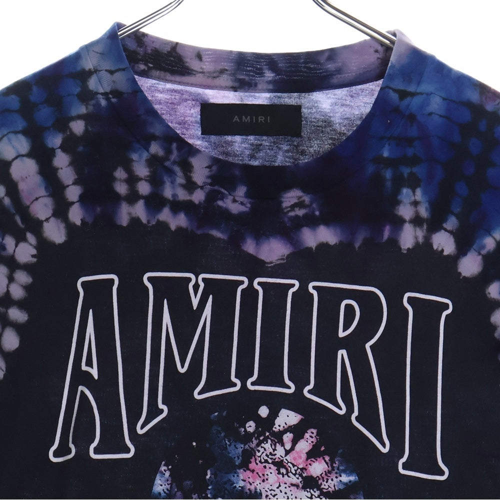 AMIRI(アミリ) タイダイプリント 半袖Tシャツ カットソー SRPS23MJG029SMRSCJ3 ブラック/パープル