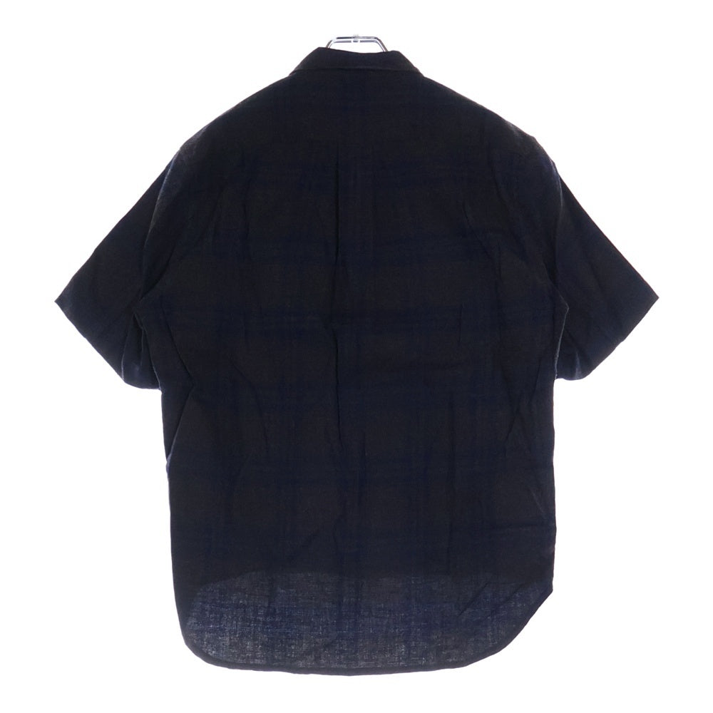CHROME HEARTS(クロムハーツ) HEYWOOD SS ヘイウッドショートスリーブ 半袖チェックシャツ グレー/ネイビー