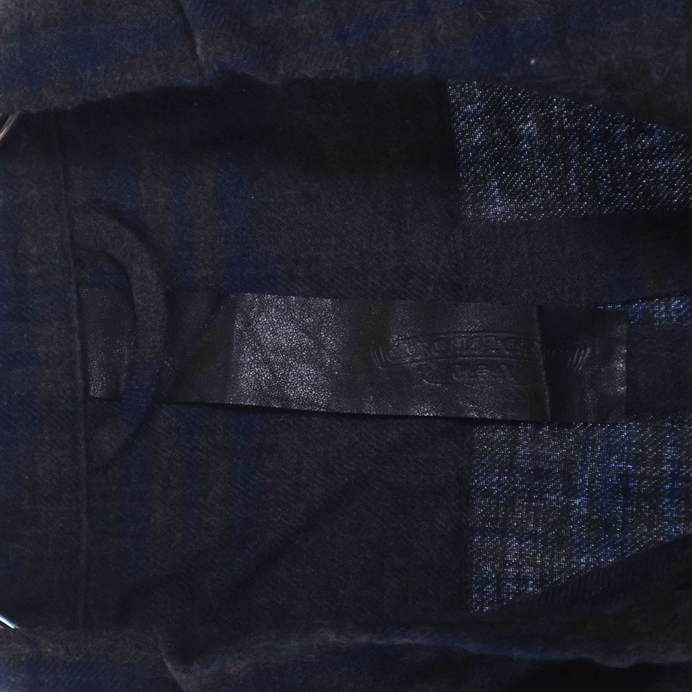 CHROME HEARTS(クロムハーツ) HEYWOOD SS ヘイウッドショートスリーブ 半袖チェックシャツ グレー/ネイビー