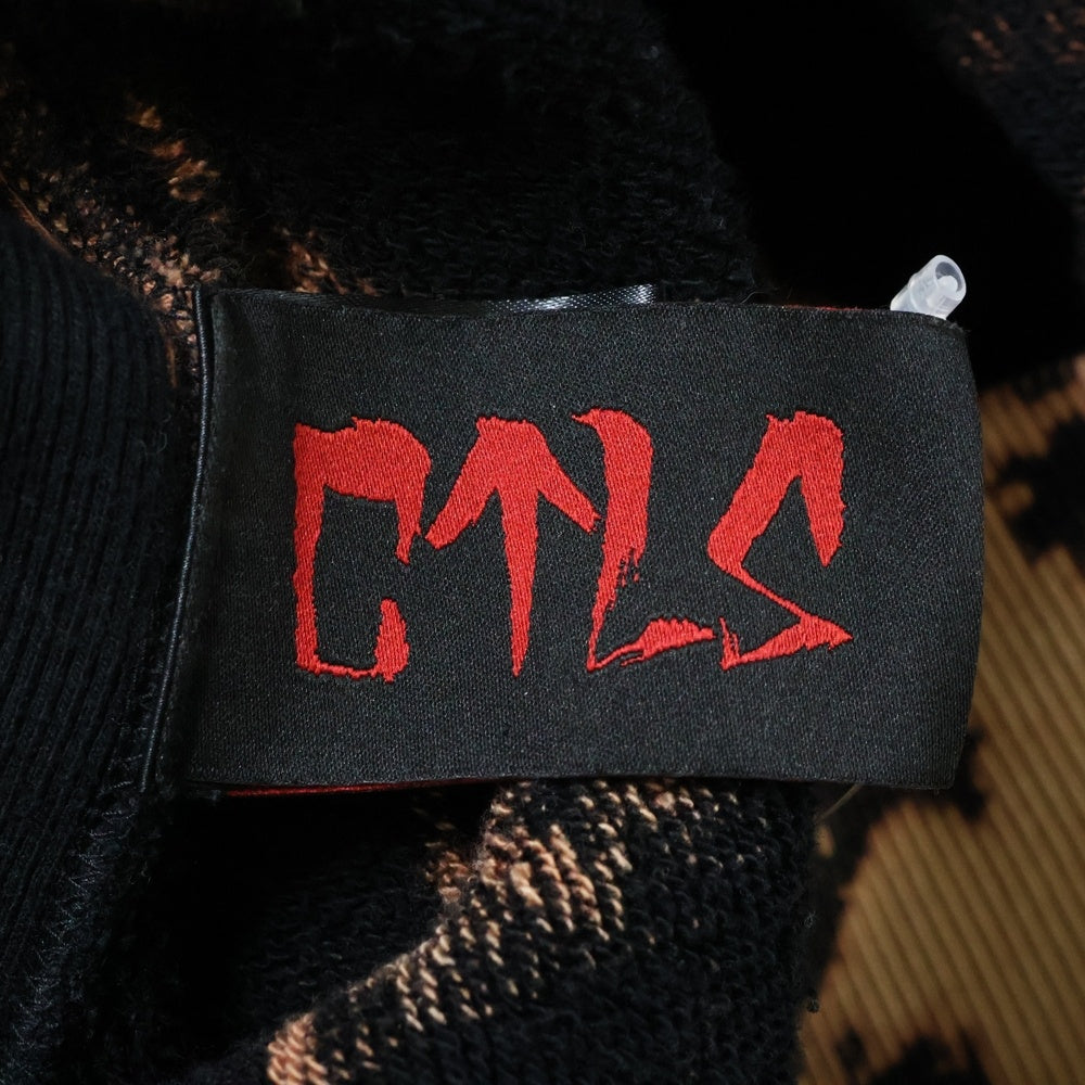 cvtvlist(カタリスト) HONEY GANG POOH BLEACH HOODIE 2101120307 ハニーギャング ブリーチプルオーバー パーカー ブラック/オレンジ