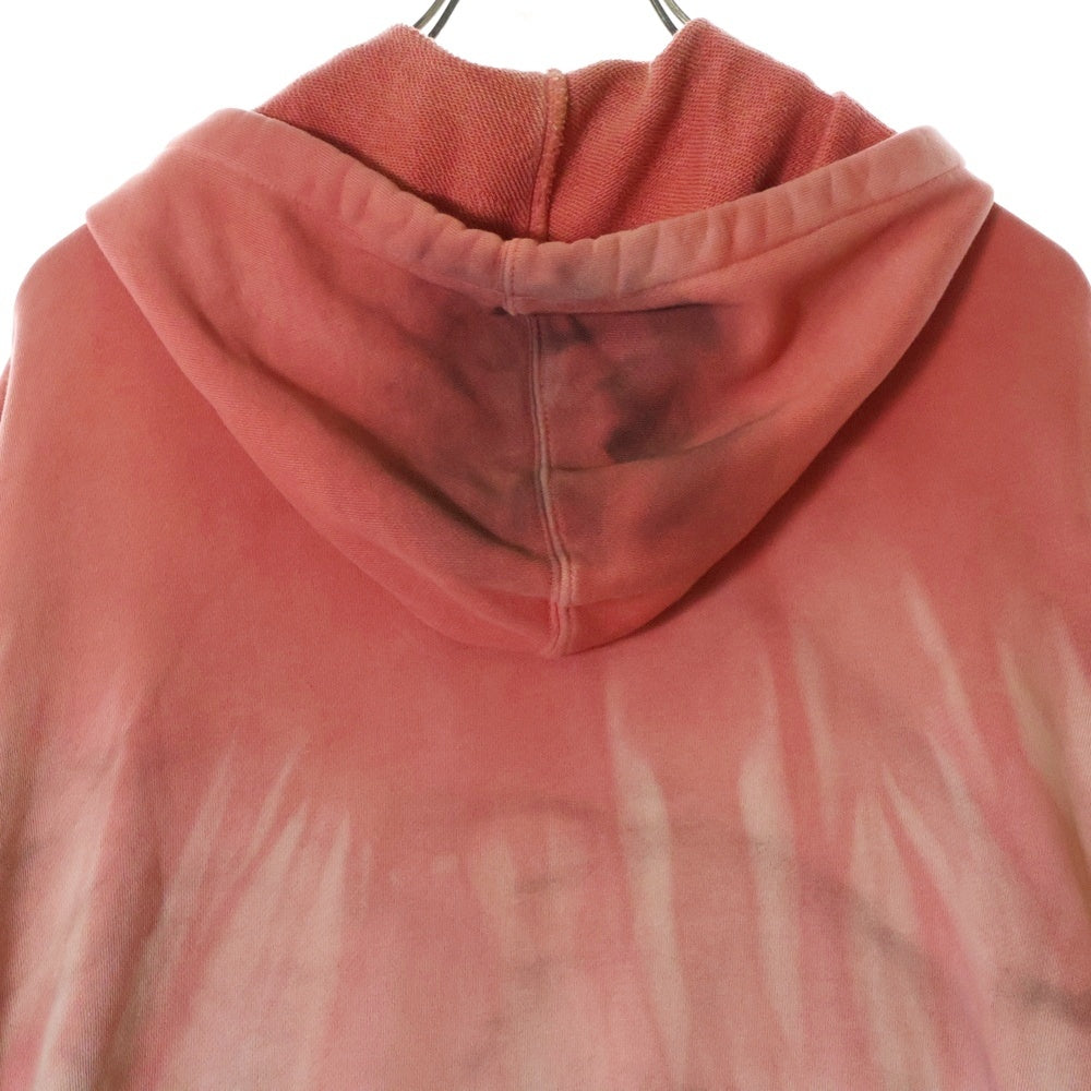 FAITH CONNEXION(フェイスコネクション) Bleached Hooded Sweater グラデーション ジップ パーカー X3306J00033 ピンク