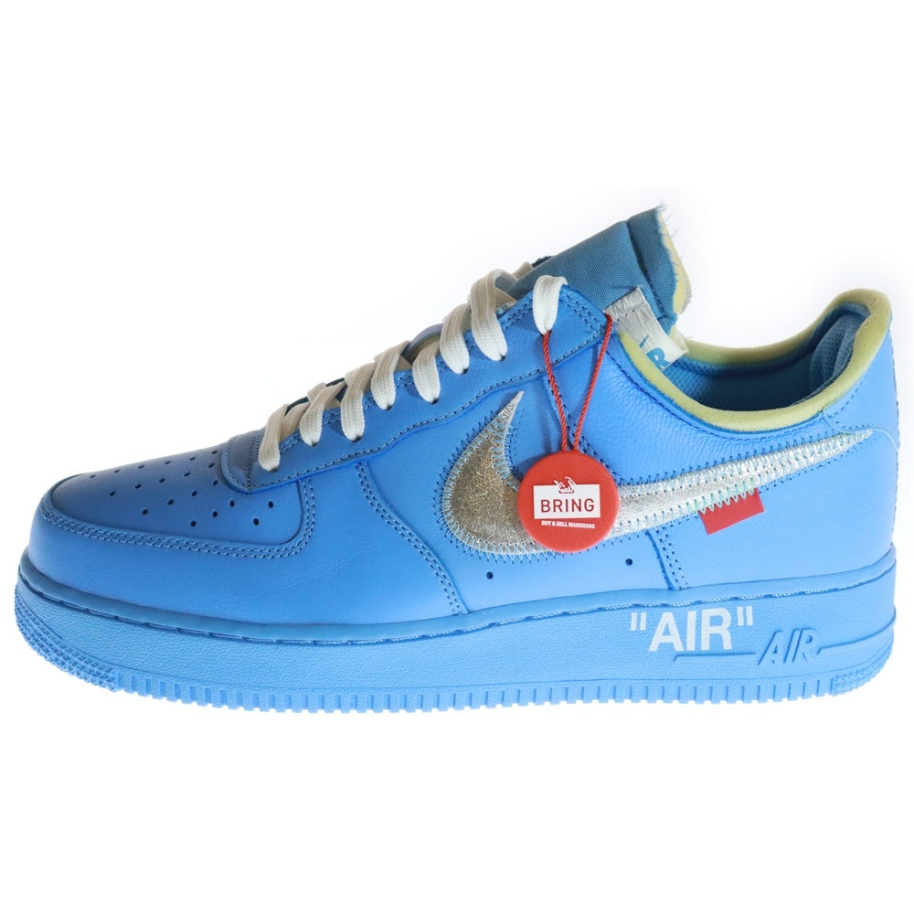 NIKE(ナイキ) ×OFF-WHITE AIR FORCE 1 LOW MCA CI1173-400 エムシーエー エアフォース1 ローカットスニーカー US9/27.0cm ライトブルー