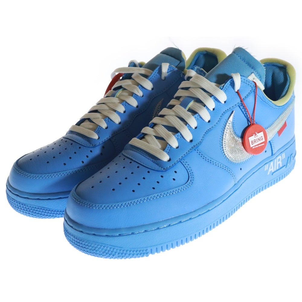 NIKE(ナイキ) ×OFF-WHITE AIR FORCE 1 LOW MCA CI1173-400 エムシーエー エアフォース1 ローカットスニーカー US9/27.0cm ライトブルー