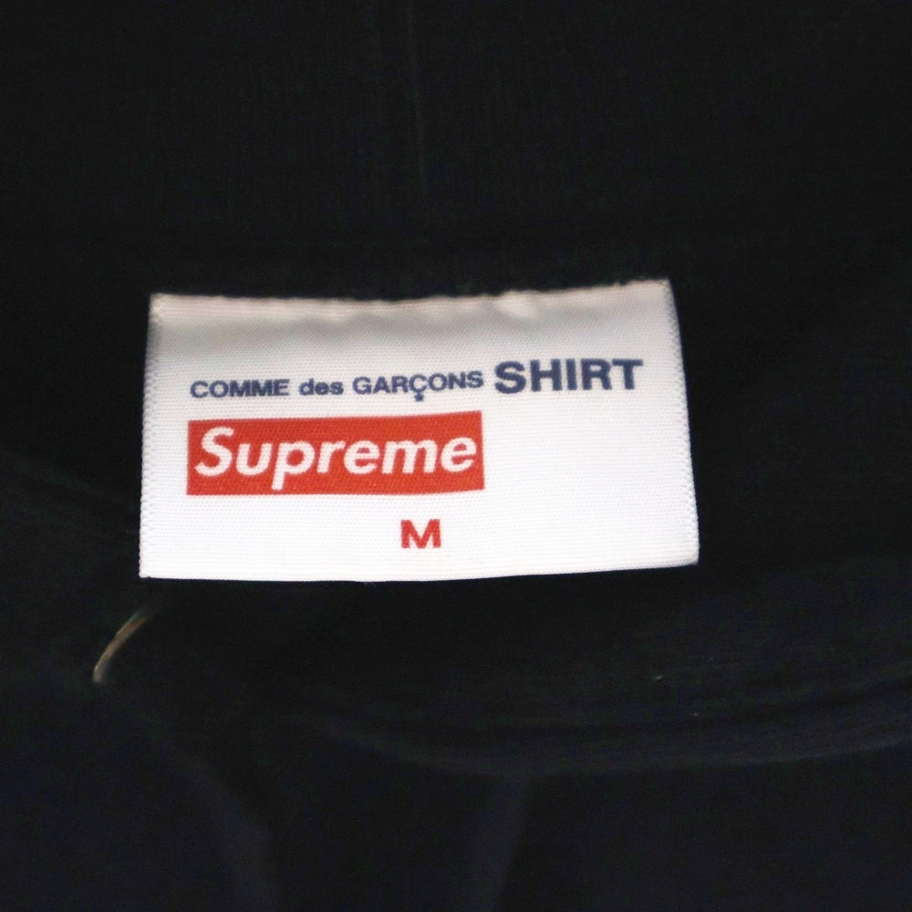 SUPREME(シュプリーム) 18AW ×COMME des GARCONS SHIRT Split Box Logo Hooded Sweatshirt コムデギャルソンシャツ スプリット ボックスロゴプリント スウェット プルオーバーパーカー