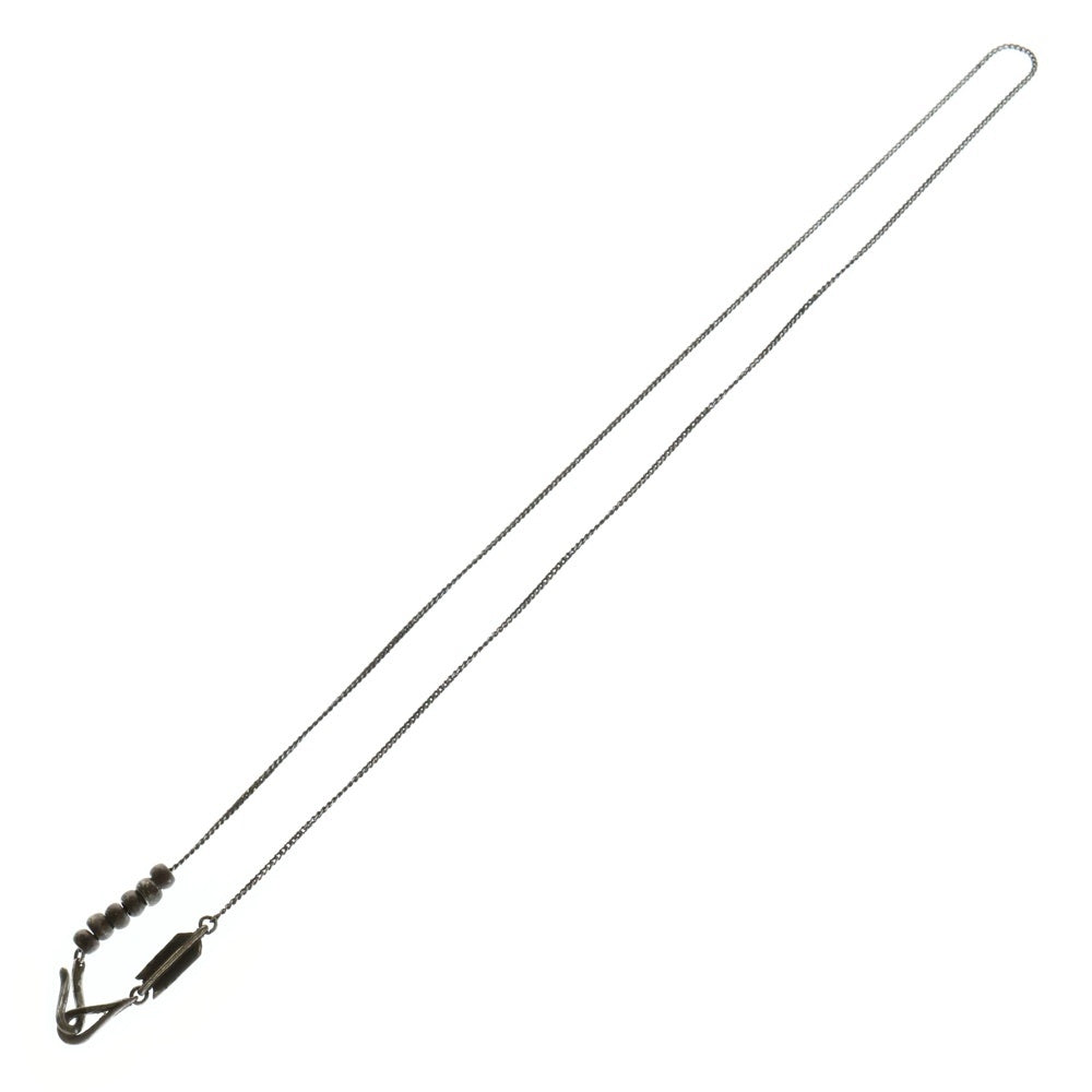 LARRY SMITH(ラリースミス) ARROW SKINNY INFINITY HOOK CURB CHAIN ROUND BEAD付き アロースキニーインフィニティフックチェーン