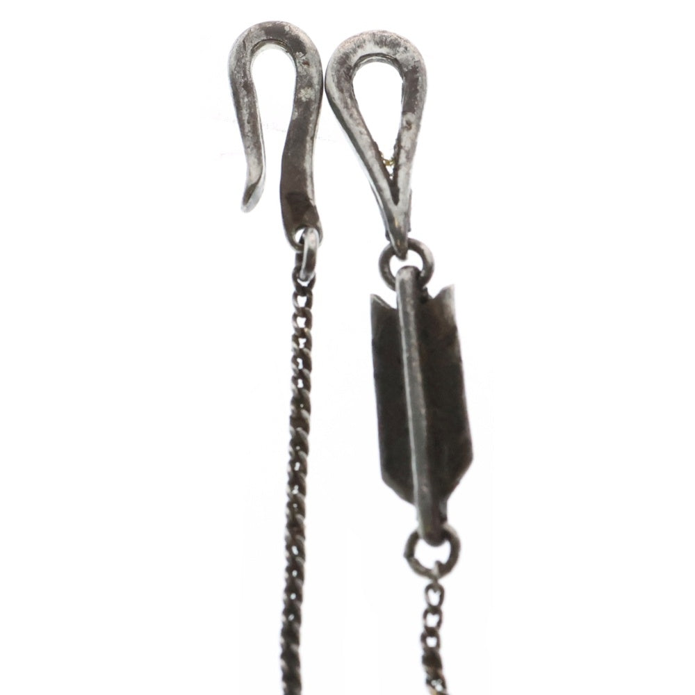 LARRY SMITH(ラリースミス) ARROW SKINNY INFINITY HOOK CURB CHAIN ROUND BEAD付き アロースキニーインフィニティフックチェーン