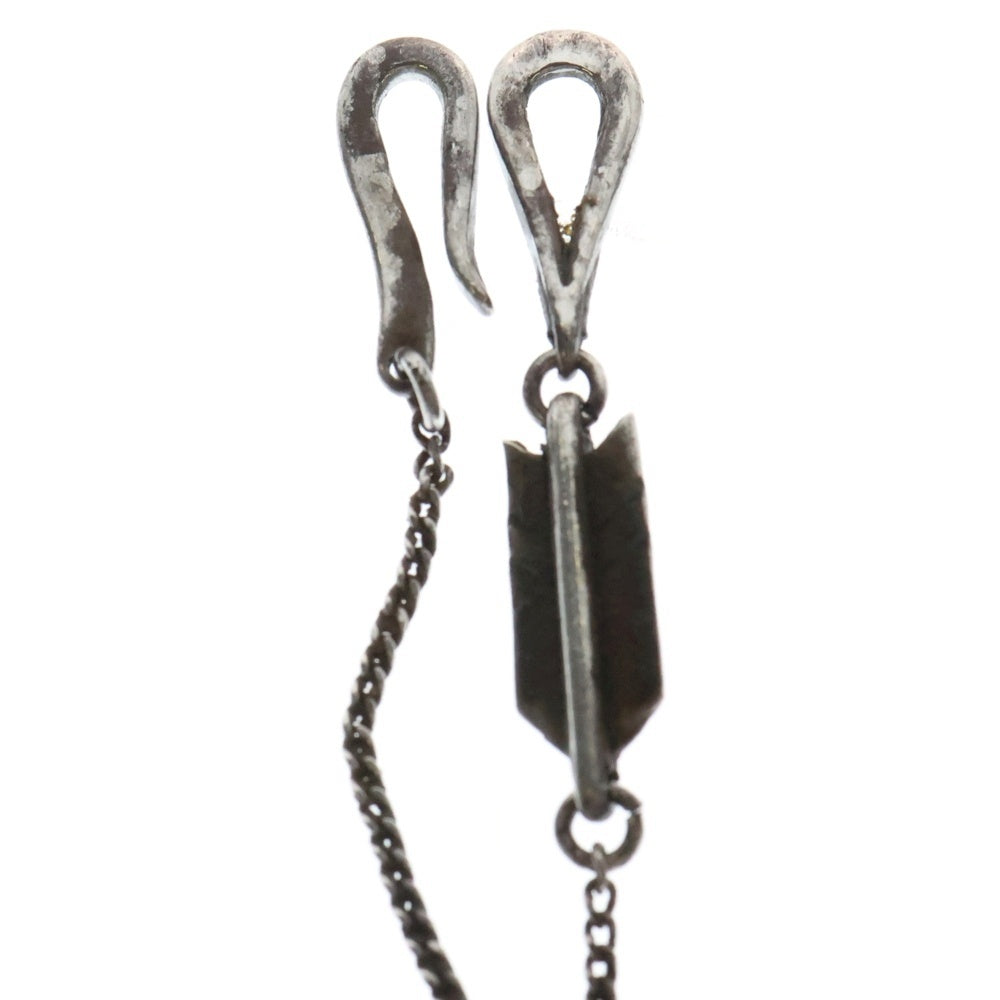 LARRY SMITH(ラリースミス) ARROW SKINNY INFINITY HOOK CURB CHAIN ROUND BEAD付き アロースキニーインフィニティフックチェーン