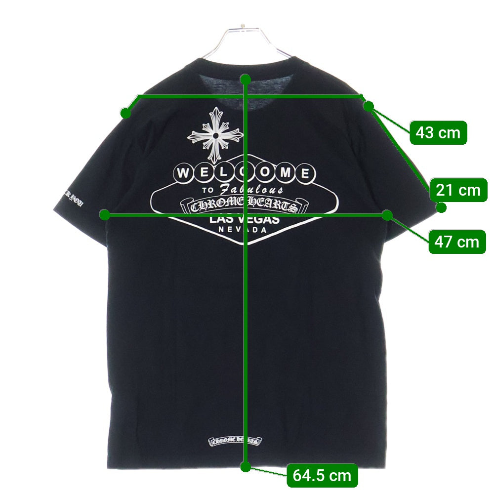 CHROME HEARTS(クロムハーツ) LAS VEGAS S/S Tee ラスベガス限定 半袖Tシャツ カットソー ブラック