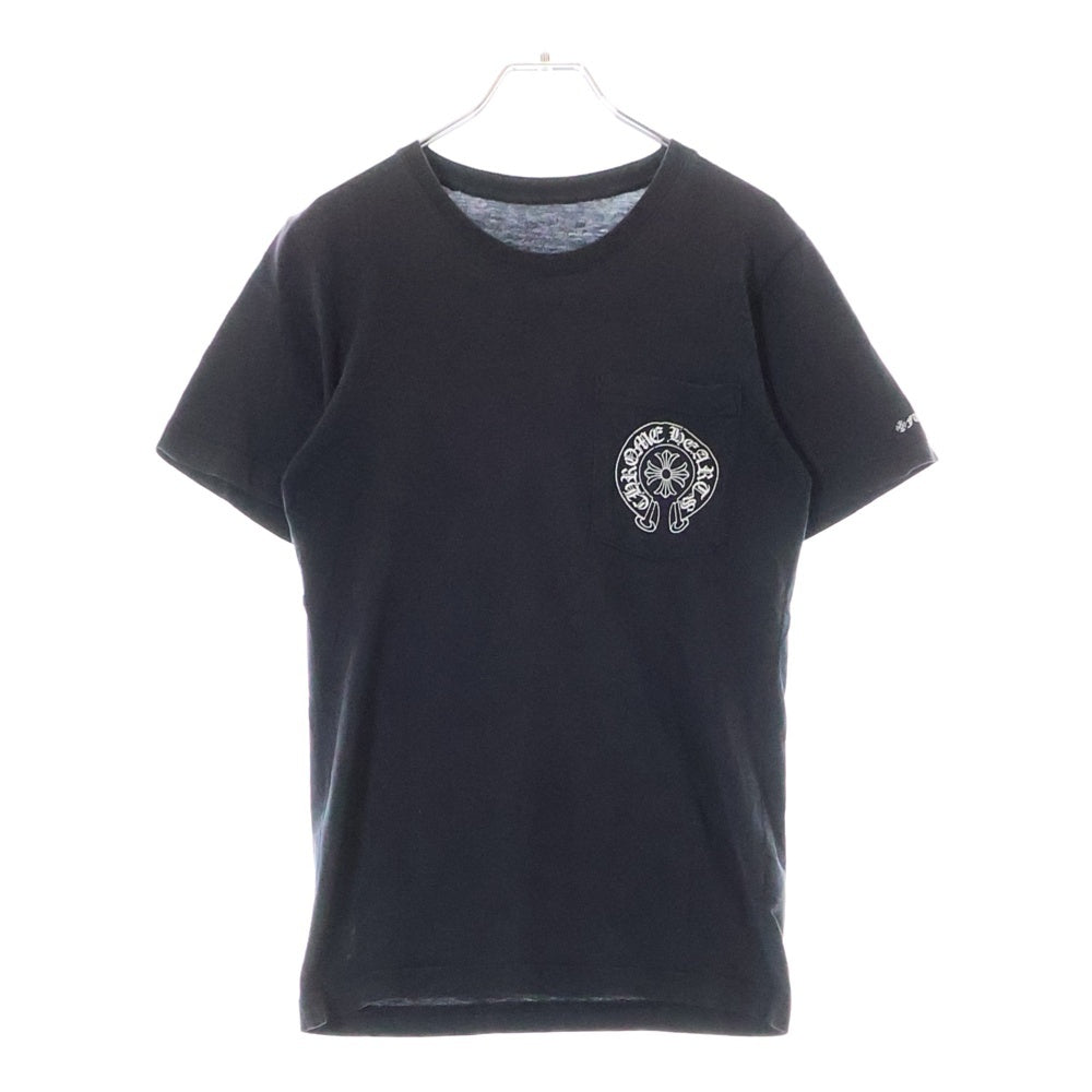 CHROME HEARTS(クロムハーツ) HORSESHOE S/S TEE ホースシュープリント 半袖Tシャツ カットソー ブラック