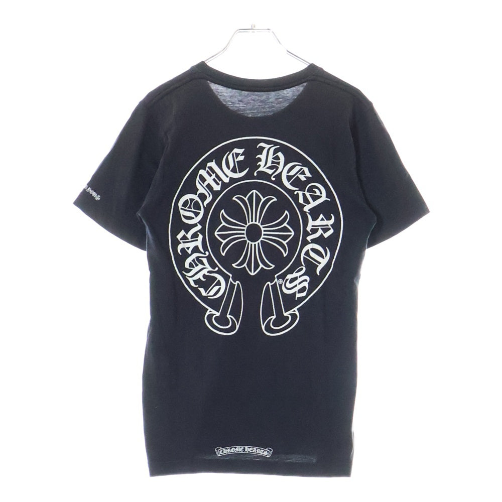 CHROME HEARTS(クロムハーツ) HORSESHOE S/S TEE ホースシュープリント 半袖Tシャツ カットソー ブラック