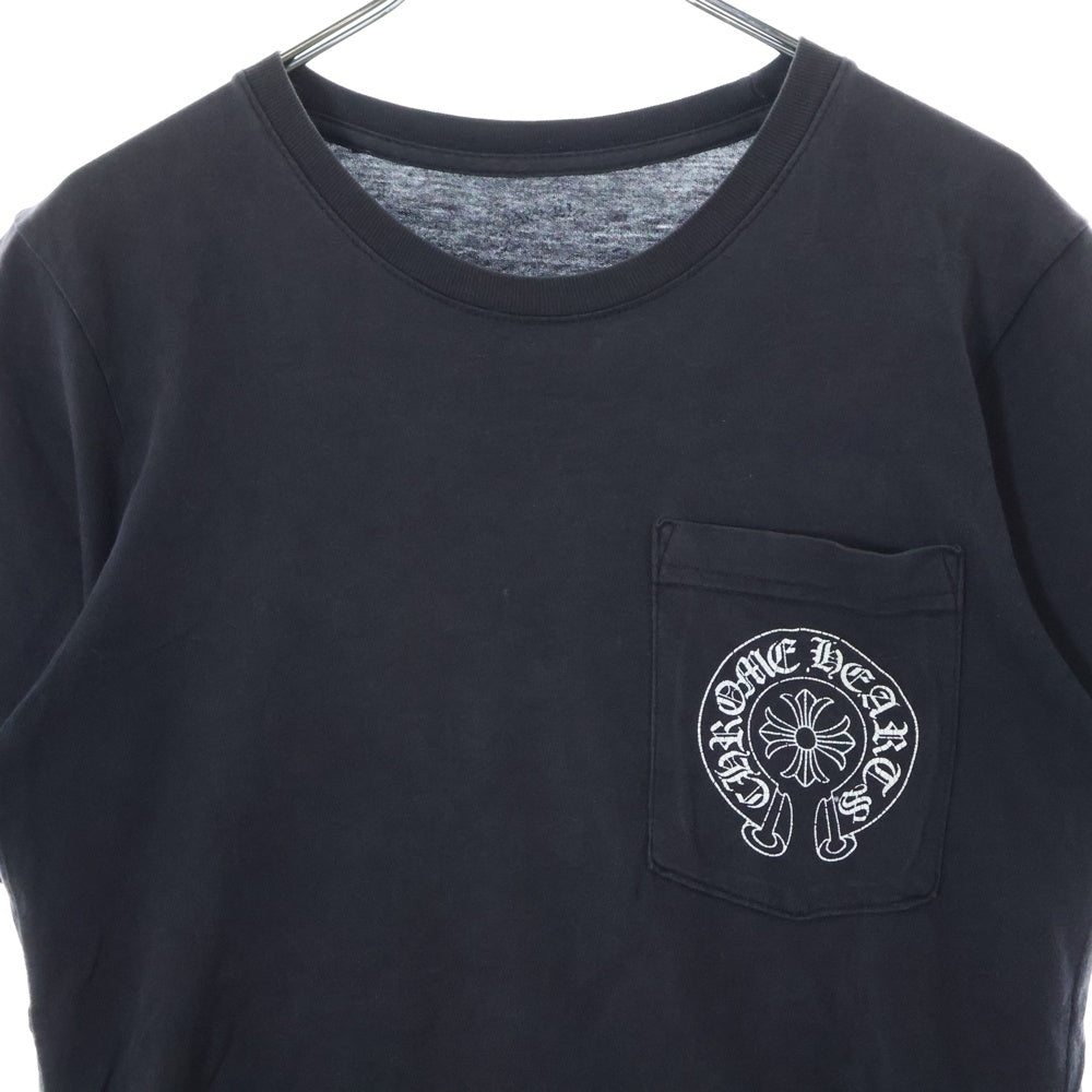 CHROME HEARTS(クロムハーツ) HORSESHOE S/S TEE ホースシュープリント 半袖Tシャツ カットソー ブラック