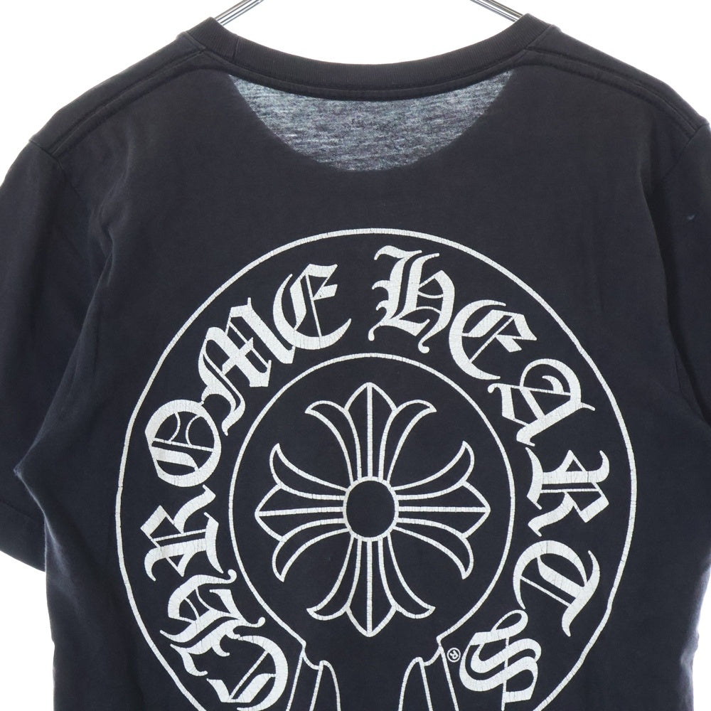 CHROME HEARTS(クロムハーツ) HORSESHOE S/S TEE ホースシュープリント 半袖Tシャツ カットソー ブラック