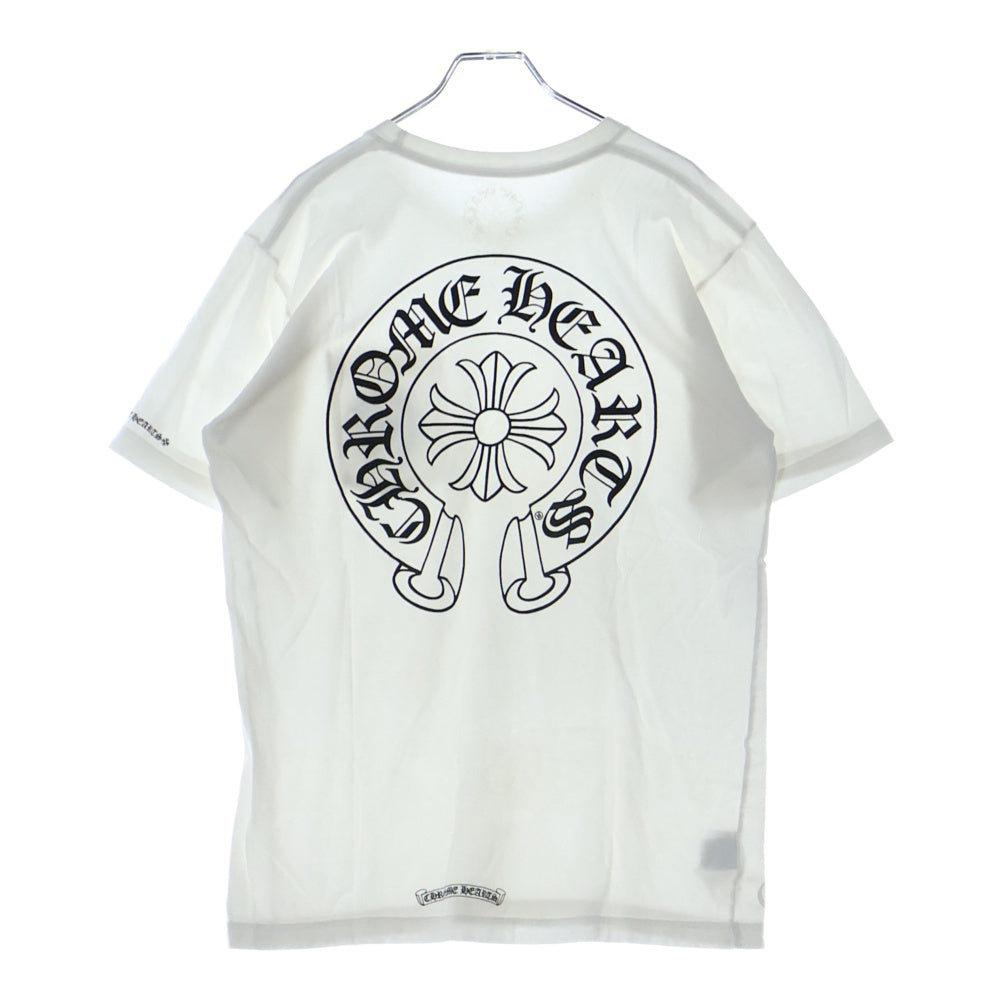 CHROME HEARTS(クロムハーツ) HORSESHOE S/S TEE ホースシュープリント 半袖Tシャツ カットソー ホワイト