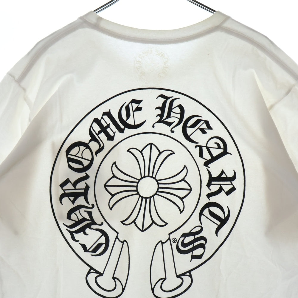 CHROME HEARTS(クロムハーツ) HORSESHOE S/S TEE ホースシュープリント 半袖Tシャツ カットソー ホワイト