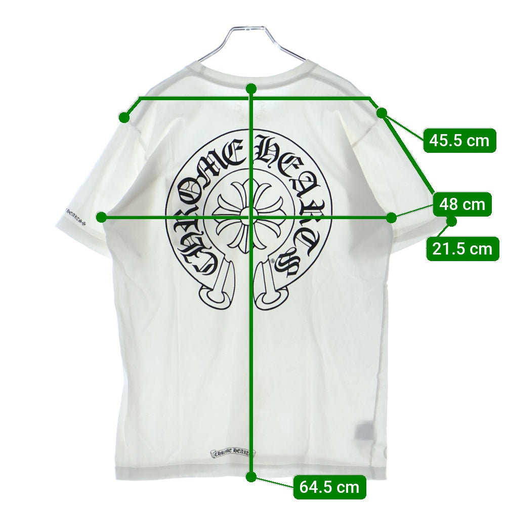 CHROME HEARTS(クロムハーツ) HORSESHOE S/S TEE ホースシュープリント 半袖Tシャツ カットソー ホワイト