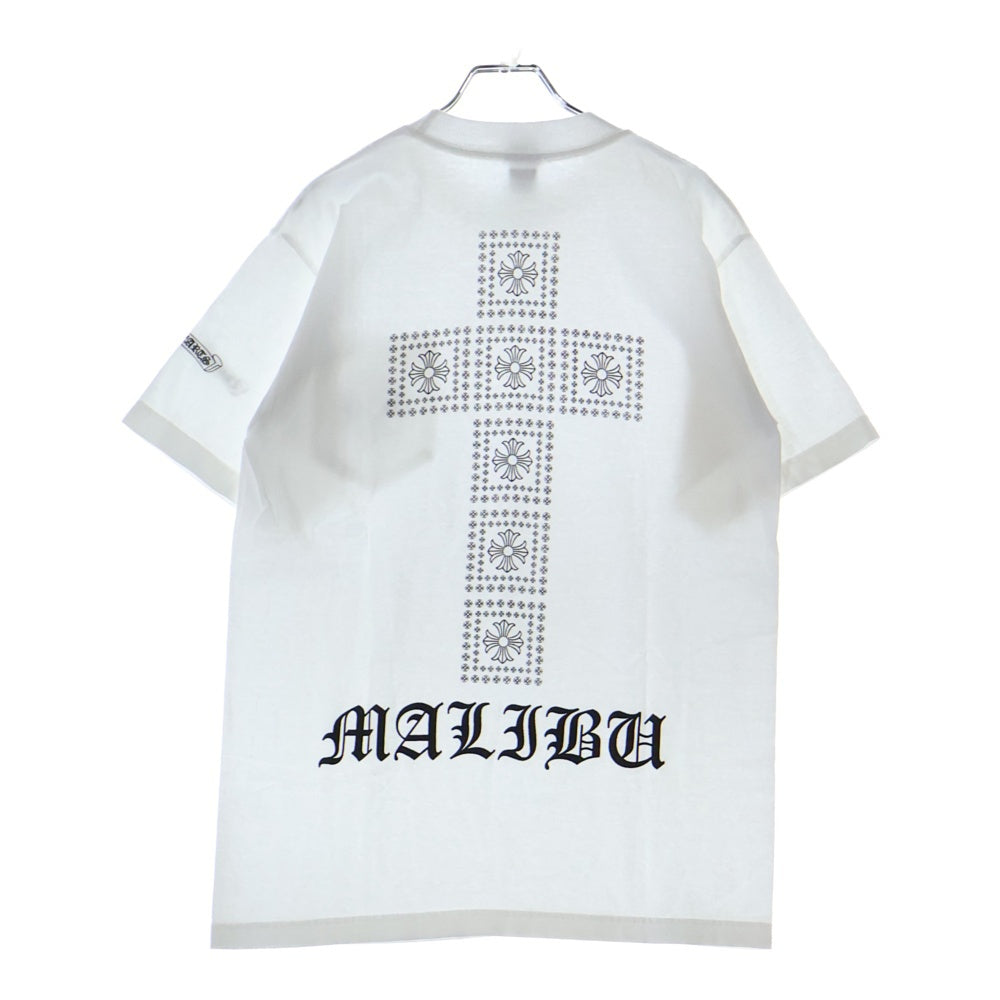 CHROME HEARTS(クロムハーツ) OLD Maribu Framed Cross Tee マリブ限定 フレームクロスプリント 半袖Tシャツ カットソー ホワイト